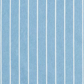 Chambray Streifen – hellblau/wollweiss, 