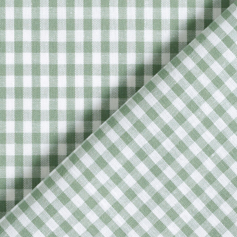 Baumwollstoff Vichykaro 0,5 cm – salbei/weiss,  image number 4