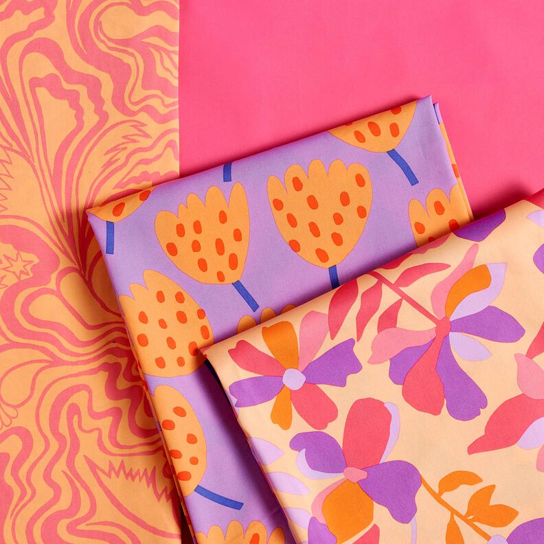 Baumwollpopeline The Wanderer | Nerida Hansen – apricot/pink,  image number 5