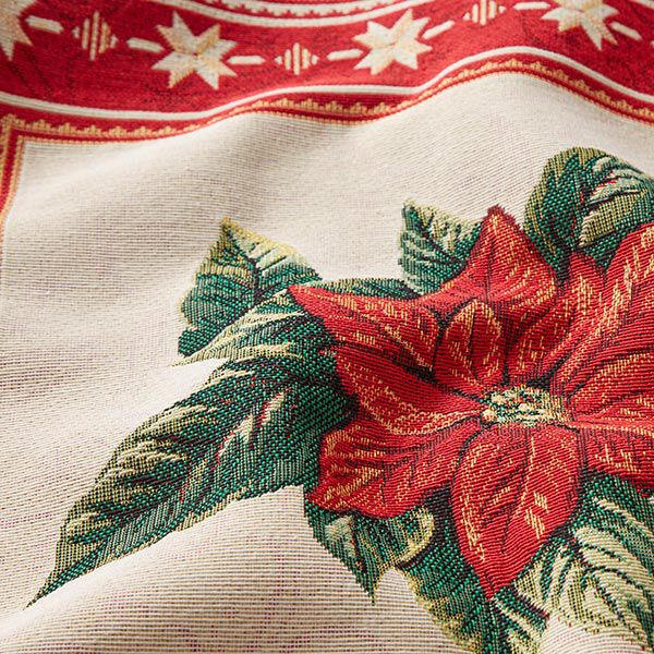 Dekostoff Gobelinstück Weihnachtsstern – rot, image number 2