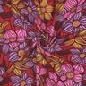 LENZING™ EcoVero™ Viskosestoff Blumen | Poppy Fabrics – merlot/apricot,  thumbnail number 3