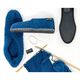 Botties®-Kit Strickset Filz-Hausschuhe [Gr. 42-43] - königsblau/ weiss,  thumbnail number 1