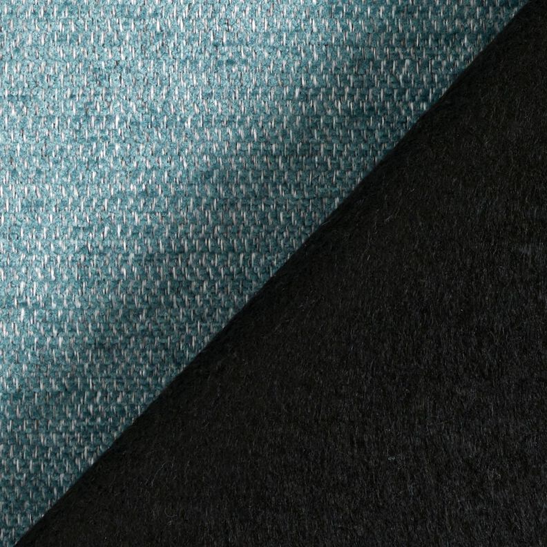 Polsterstoff Chenille Melange – hellpetrol/silbergrau, image number 3