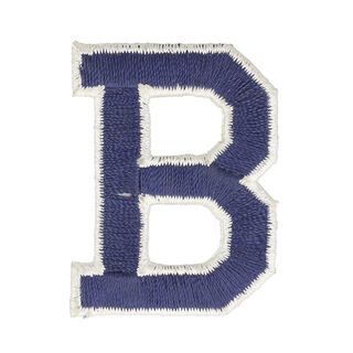 Applikation Buchstabe B [ Höhe: 4,6 cm ] – marineblau, 