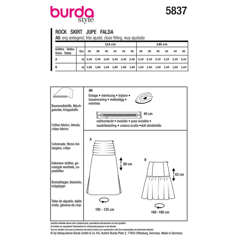 Rock | Burda 5837 | 36-46, image number 9