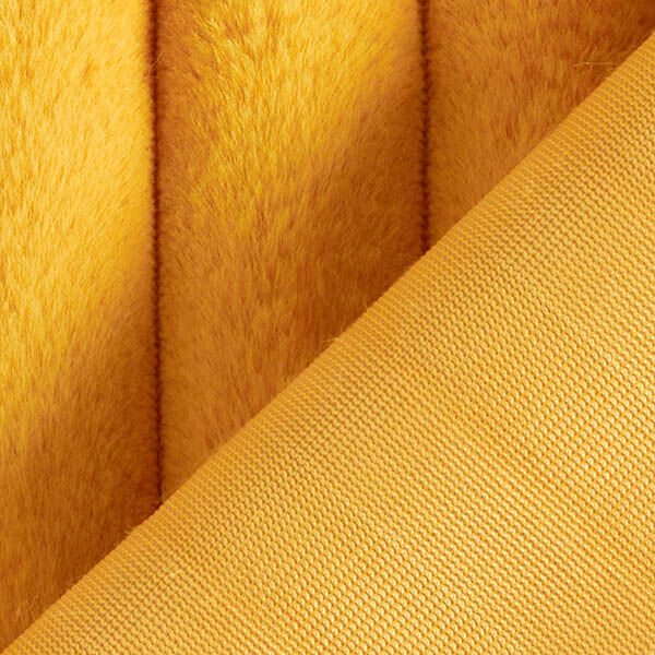 Polsterstoff Kuschelrippe – currygelb, image number 4