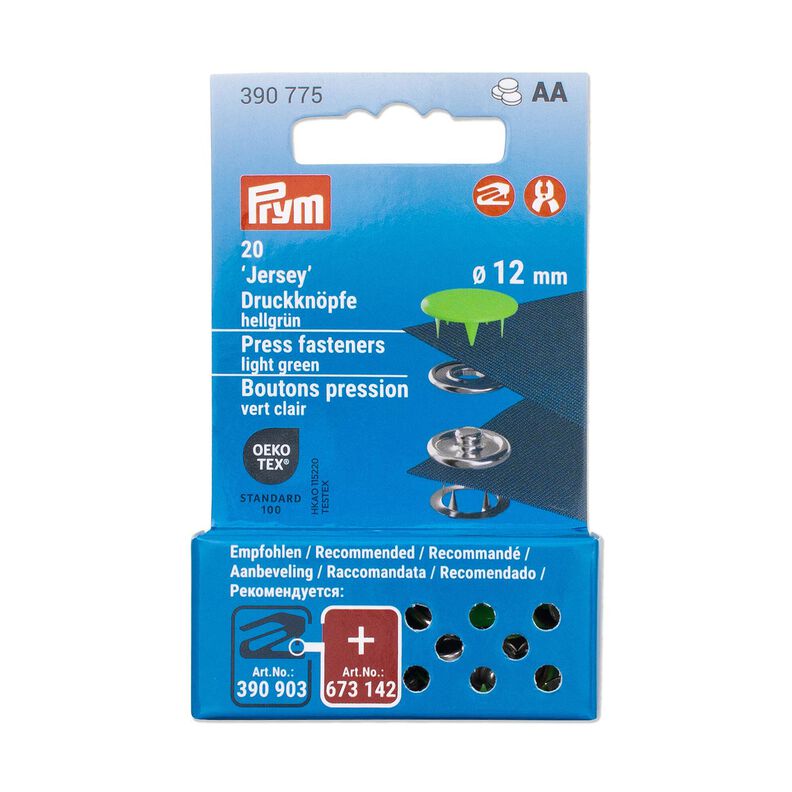 Druckknöpfe Jersey [12 mm] | Prym – hellgrün,  image number 3