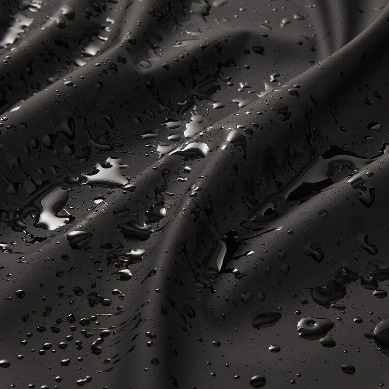 Regenjackenstoff Uni – schwarz,  image number 3