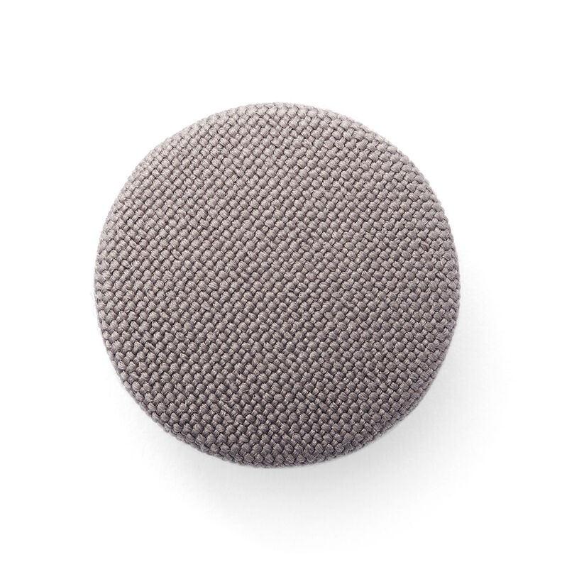 Bezogener Knopf, Classic Poly – taupe,  image number 1