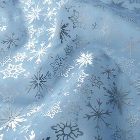 Organza Schneeflocken – hellblau, 