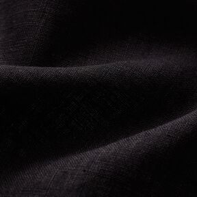 Leichter Leinen-Mix vorgewaschen – schwarz, 