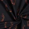 French Terry Panel Feuerhirsch | Glitzerpüppi – schwarz/orange,  thumbnail number 3