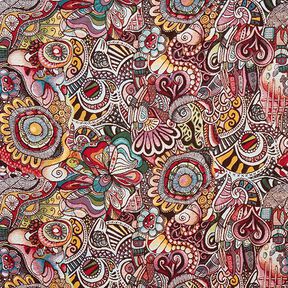 Jacquardstoff Gobelin Musterzauber – weiss, 
