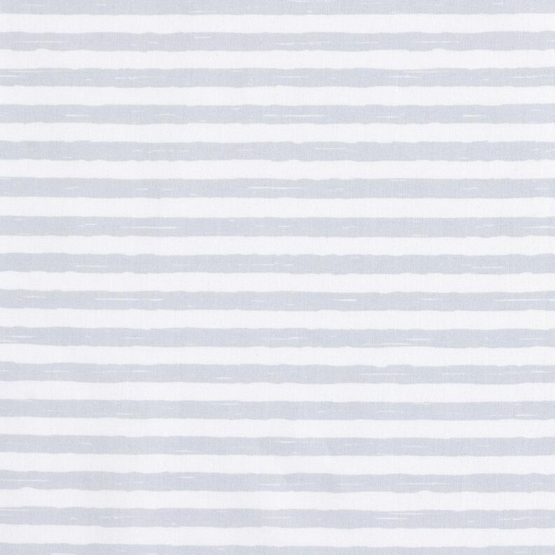 Baumwollstoff Cretonne legere Streifen – hellgrau/weiss, image number 1