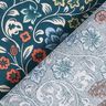 Baumwollstoff Cretonne Blumenranken – petrol/helltaupe,  thumbnail number 4