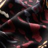 Viskosejersey abstrakte Farbtupfer – schwarz/bordeauxrot,  thumbnail number 2