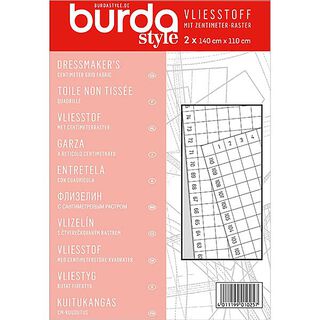 Burda Vliesstoff, Zentimeterraster - weiss, 