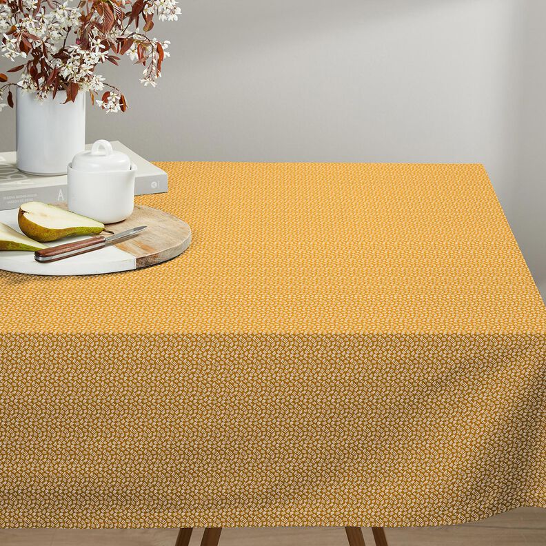 Baumwollstoff Cretonne kleine Striche – currygelb, image number 8