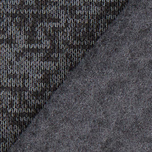 Strickfleece – anthrazit | Reststück 50cm