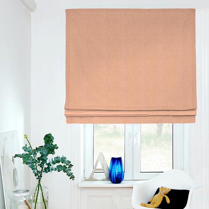 Dekostoff Halbpanama Chambray recycelt – terracotta/natur,  image number 5