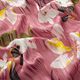 Chiffon Satin & Glanz-Streifen große Blumen – altrosa,  thumbnail number 2