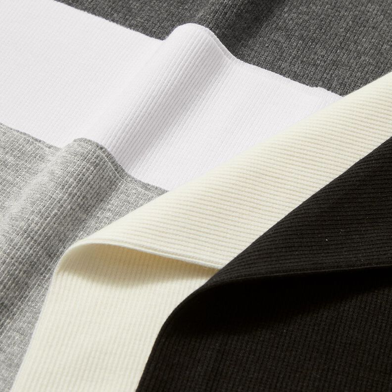 2x2 Bündchen Uni – wollweiss,  image number 6