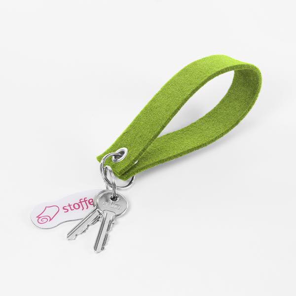 Filz 45cm / 4mm stark – apfelgrün – Muster,  image number 3