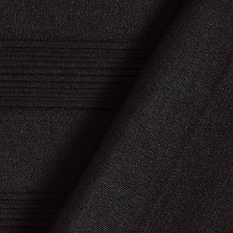 Jersey breite Strukturstreifen – schwarz,  image number 4