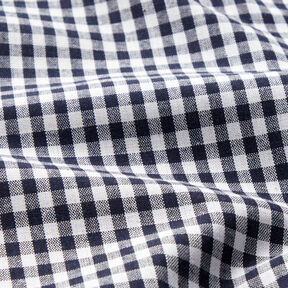 Baumwollstoff Vichykaro 0,5 cm – schwarzblau/weiss, 