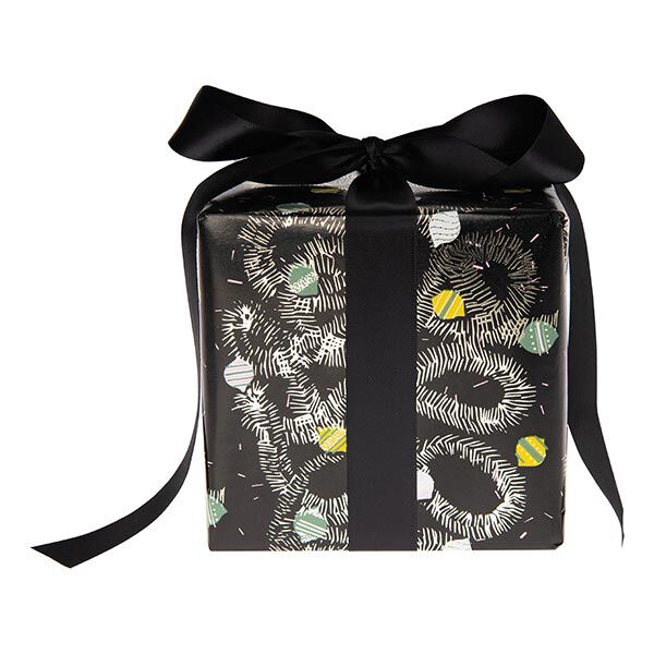 Geschenkpapier Baumschmuck [ 70 cm x 2 m ] | Rico Design – schwarz,  image number 3