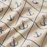Dekostoff Halbpanama Anker klassisch – natur/marineblau,  thumbnail number 2
