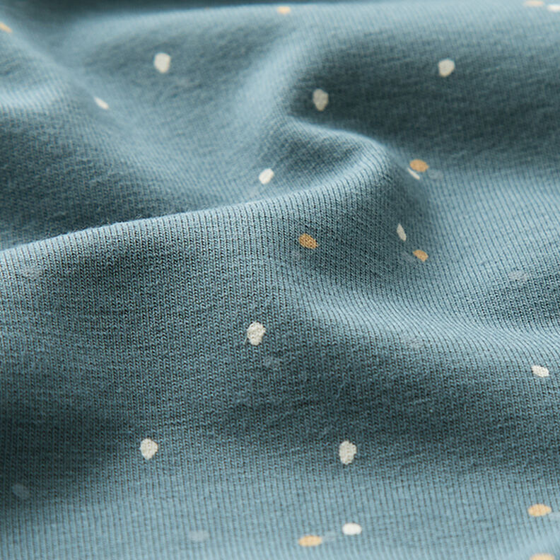 Baumwolljersey unregelmässige Klekse  – jeansblau,  image number 2