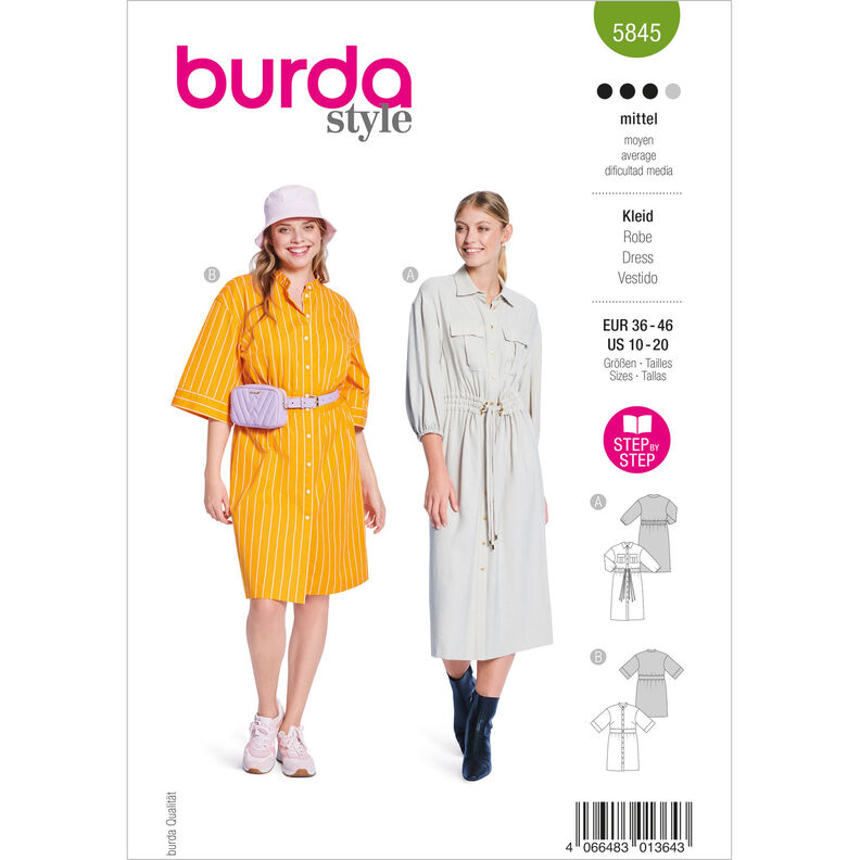 Kleid | Burda 5845 | 36-46, image number 1