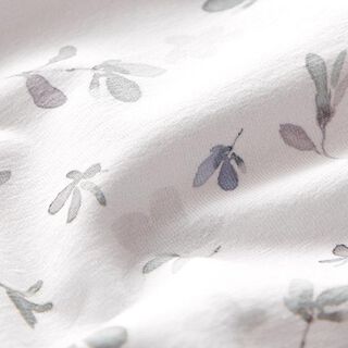 GOTS Baumwolljersey Aquarell-Blümchen – wollweiss/schilf, 