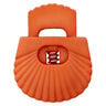 Kordelstopper Muschel [Durchlass: 8 mm] – terracotta,  thumbnail number 1