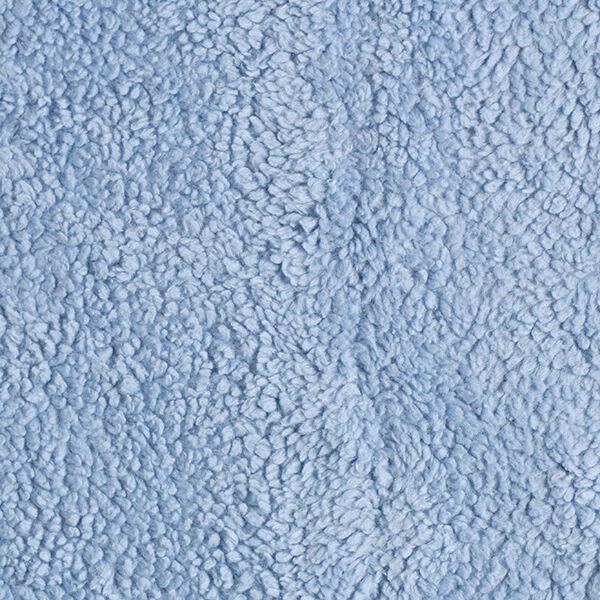 Baumwoll-Sherpa Uni – hellblau | Reststück 50cm