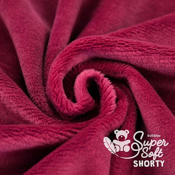 Plüsch SuperSoft SHORTY [ 1 x 0,75 m | 1,5 mm ] - bordeauxrot | Kullaloo