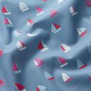 GOTS Batist Segelboote | Tula – jeansblau, 