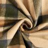 Mantelstoff angeraut Schottenkaro – sand/hellkhaki,  thumbnail number 3