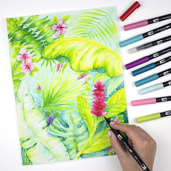 ABT Dual Brush Pen Aquarell Pastellfarben Set [ 18 Stück ] | Tombow,  image number 6