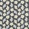 Chiffon Hibiskusblüten – schwarz/weiss,  thumbnail number 1