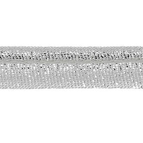 Paspelband Metallic [10 mm] – silber metallic, 