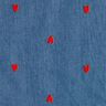 Chambray  – jeansblau/feuerrot,  thumbnail number 1