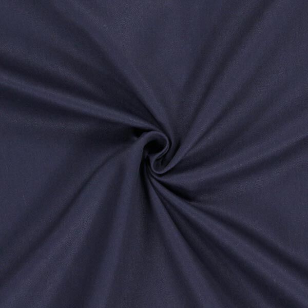 Baumwollköper Uni – marineblau | Reststück 50cm