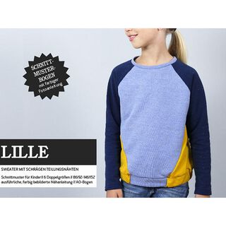 LILLE Raglansweater mit schrägen Teilungsnähten | Studio Schnittreif | 86-152, 