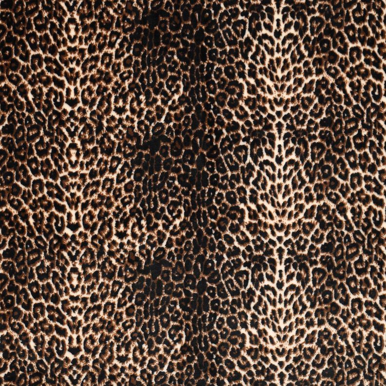 Nicki Stoff Leo Druckmuster – creme/schwarz,  image number 1