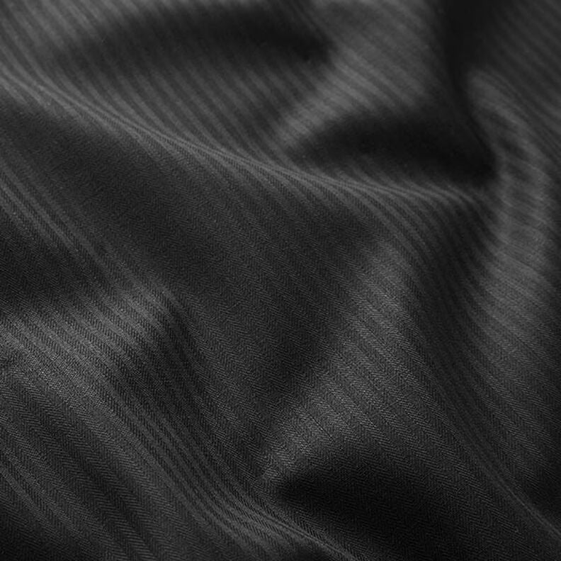 Hemdenstoff feine Streifen – schwarz,  image number 2