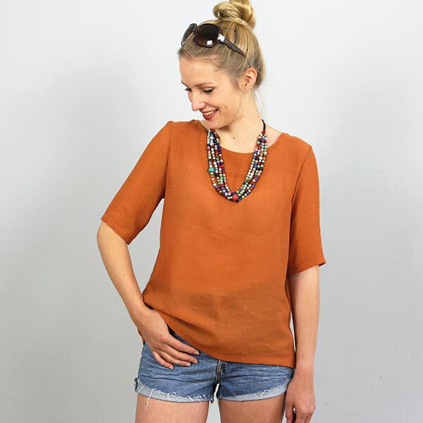 FRAU YOKO kurze Tunika mit Kellerfalte im Rücken | Studio Schnittreif | XS-XXL,  image number 2