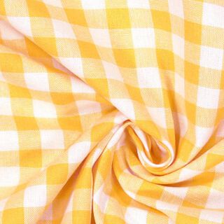 Baumwollstoff Vichy - 1 cm – gelb, 
