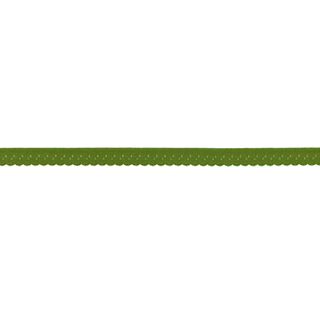 Elastisches Einfassband Spitze [12 mm] – oliv, 
